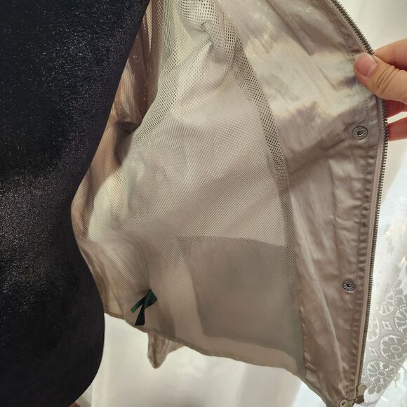 Lauren Ralph Lauren Active Sport Jacket Large Womens Silver Retro Designer Rave - Picture 11 of 12